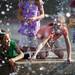 Saline resident Evelyn Shultliff, 8, reaches into a fountain with Rachel and Hannah Hiester at the Ann Arbor Summer Festival on Sunday, July 7. This was their first time at the festival this year. Daniel Brenner I AnnArbor.com